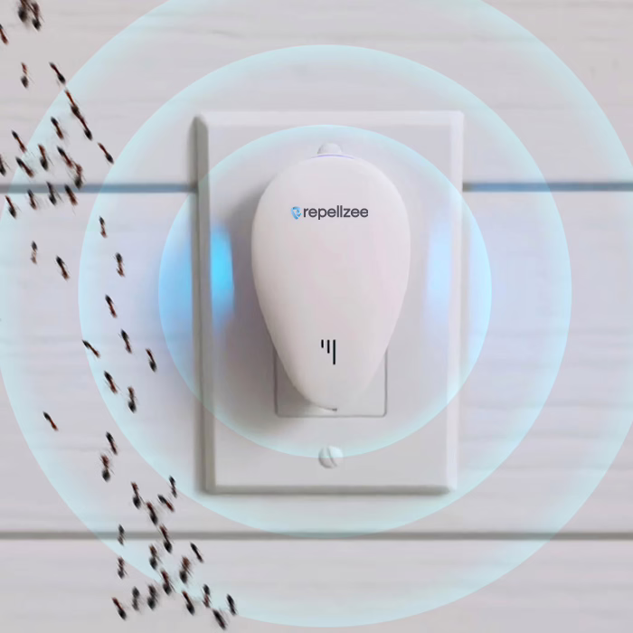 Die Leuchtdiode von RepellZee bestätigt die Aussendung der Wellen